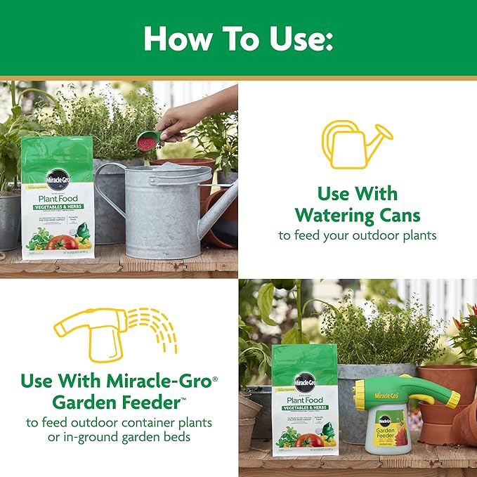 Miracle-Gro Water Soluble Plant Food Vegetables & Herbs 2 lb