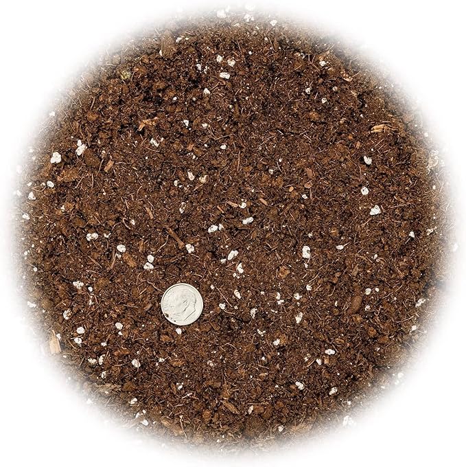 GARDENERA Premium Bamboo Potting Soil Mix - (4 Quart Bag)