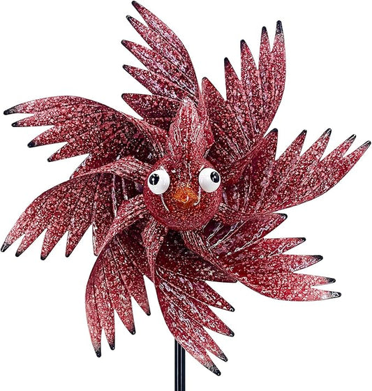 Wind Spinner Outdoor Metal Bird Decor Wind Spinner for Yard Lawn & Garden Decoration, 42 Inch