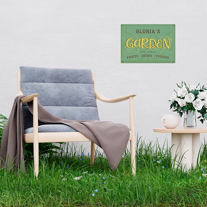 Custom Garden Signs, Christmas Holiday Season, Personalized Sign for Garden Decor Sign, 10x14 Inches, Rust Free .040 Aluminum, Fade Resistant, Made in USA by Sigo Signs