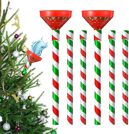 Dreyoo 2 Pack Christmas Tree Watering Funnel, 44 Inch Christmas Tree Watering System Device Xmas Metal Tube Spout for Indoor Christmas Tree and Outdoor Trees