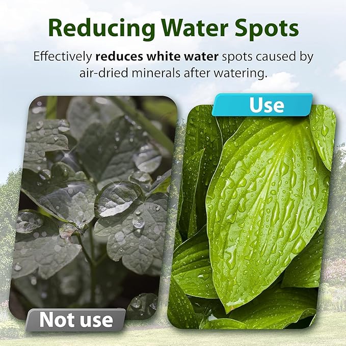 AQUA CREST Garden Hose Water Filter for Plants, Greatly Reduces Chlorine, Odor, Improve Plants Health, Ideal for Organic Gardening, Farming and Pets, 4 Pack with 2 Hose Protector