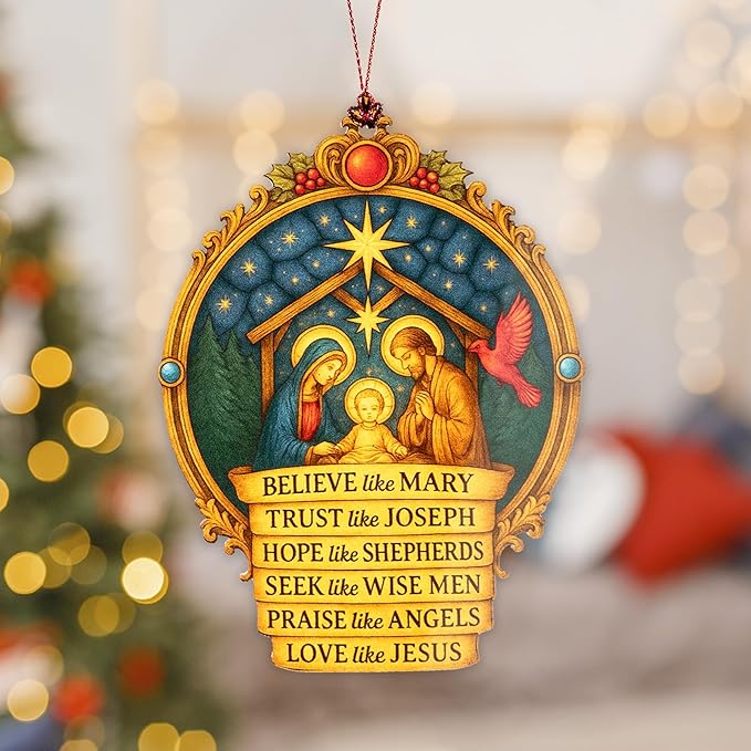 Christmas Christmas ornament 2025 - christian christmas ornaments - religious christmas ornaments - christmas ornaments - christian christmas decor - Christmas decoration