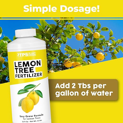 Lemon Tree Fertilizer for Lemon Trees and Citrus, Liquid Plant Food, 32 oz (1 Quart)