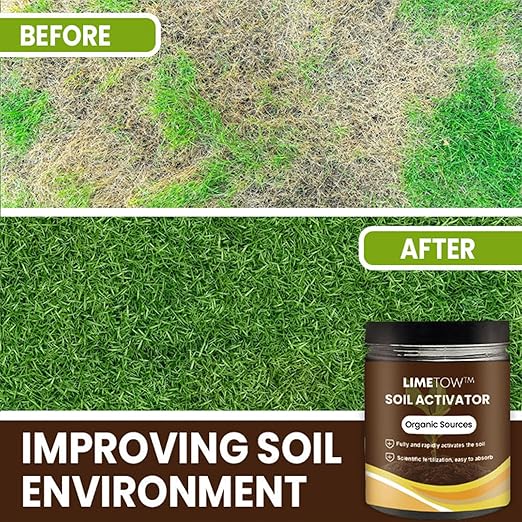 LIMETOW Premium Soil Activated Treasure - Organic Soil Activator & Plant Fertilizer for Raised Garden Beds, Potting Mix, and Seedling Compost (4Bottle)