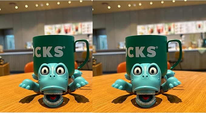 JOD® Turtle Cup Holder, Turtle Coaster with Funny Expression, 2 PCS Cup Holder with Liftable Limbs & Expressive Face for Turtles,Tortoise Lover Gag Gifts Home Decor (2PC-Blue)