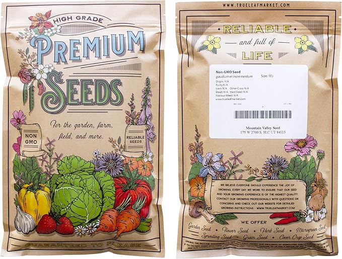 Green Mustard Microgreens Seeds - 4 Oz ~48,000 Seeds - Grow Non-GMO Micro Mustard Herb Greens - Premium Seed - High Germination Rate