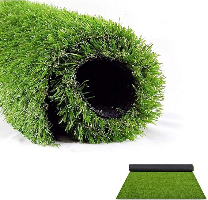 LITA 5.5ft x 6.5ft Realistic Deluxe Artificial Grass Synthetic Thick Lawn Turf Carpet Perfect for Indoor/Outdoor Landscape, 5.5'X6.5', Green