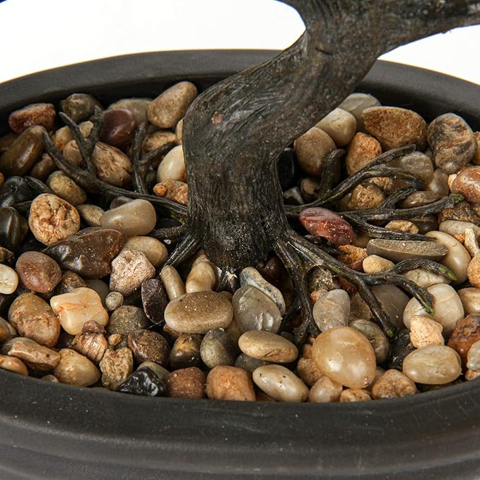 Artificial Bonsai Tree Juniper Faux Plants Indoor Small Fake Plants Decor with Ceramic Pots for Home Table Office Desk Bathroom Shelf Bedroom Living Room Farmhouse Decorations