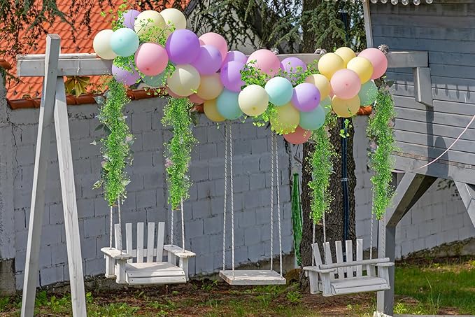 RECUTMS Artificial Hanging Plant 2Pcs 5.6Ft Fake Garland Plant Greenery Faux Ferns Leaves Ivy Garland for Home Indoor Outdoor Wedding Farmhouse Mantle Table Centerpiece Party Garden Decor(Green)