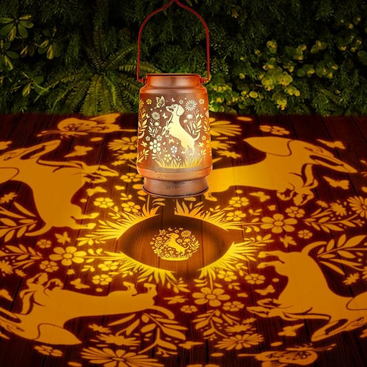 Dachshund Solar Lanterns Outdoor Waterproof - Decorative Hanging Solar Lights for Garden Patio, Gifts for Women, Men, Dog Lovers, Yard Table Lawn Porch Pathway Decor