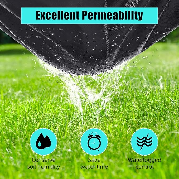 Broadfashion 6.5ft x 300ft Premium 3oz Pro Garden Weed Barrier Landscape Fabric, Durable & Heavy-Duty Weed Block Gardening Mat, Easy Setup & Superior Weed Control, Eco-Friendly & Convenient Design