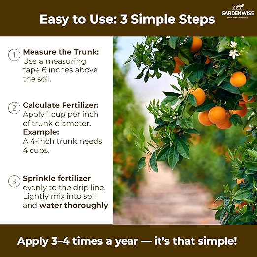 Professional Citrus Fertilizer + Vital Micronutrients; Perfect Balanced NPK for All Citrus; for Indoor and Outdoor Plants; Orange, Lime, Avocado and Lemon Tree Fertilizer (2 QUARTS)