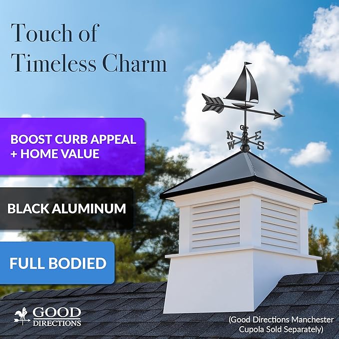 Good Directions Sailboat Weathervane with Roof Mount
