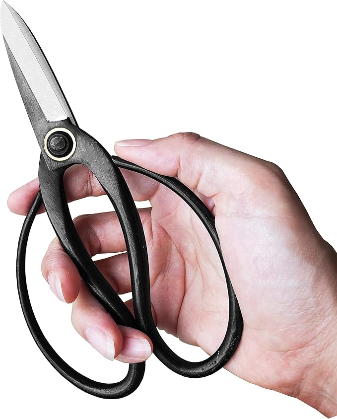 gonicc Professional 7.3" Bonsai Scissors(GPPS-1012), For Arranging Flowers, Trimming Plants, For Grow Room or Gardening, Bonsai Tools. Garden Scissors Loppers.