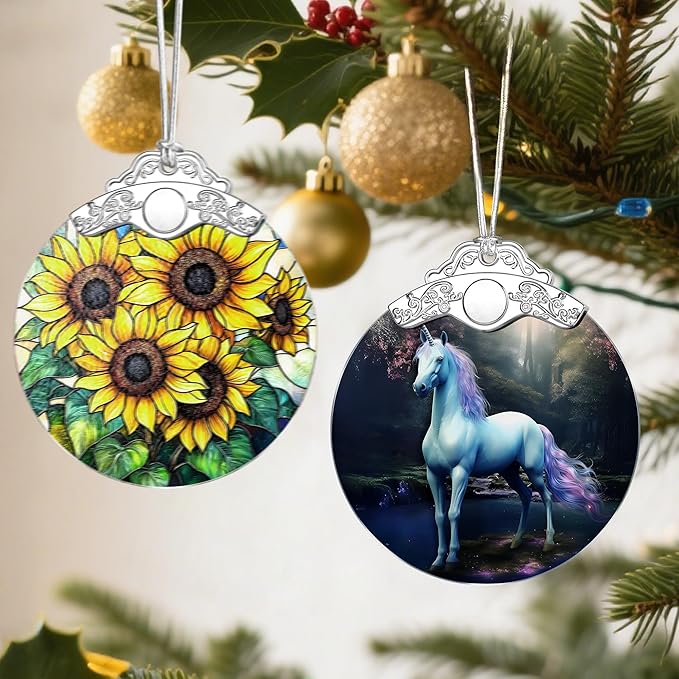 Unicorn Christmas Ornaments: Christmas Tree Ornaments, Holiday Decor for Unicorn Lover, Stocking Stuffers, Gift Ideas, Xmas Gifts & Gifts for Friends and Her