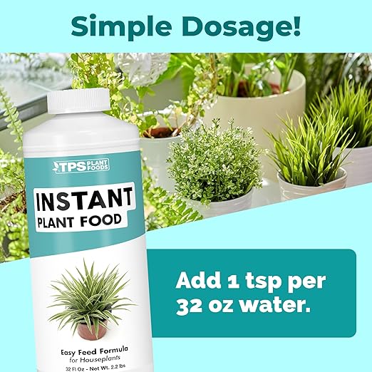 Instant Plant Food for All Plants, Complete Liquid Instant Plant Fertilizer, 32 oz (1 Quart)