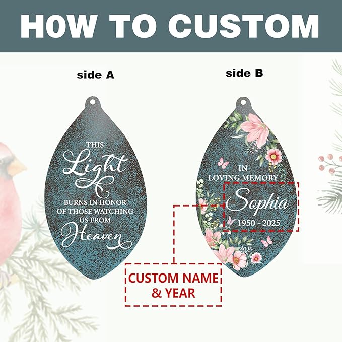 ASTARIN Wind Chimes for Loss of Loved One, Personalized Sympathy Wind Chime for Women, Windchimes Outdoors Deep Tones, Remembrance/Sympathy Gifts Loss of Mother