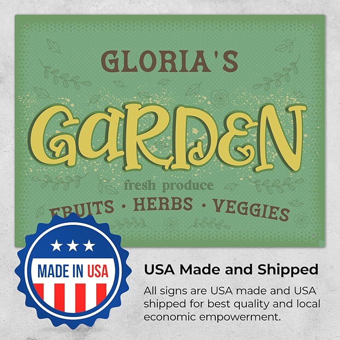 Custom Garden Signs, Christmas Holiday Season, Personalized Sign for Garden Decor Sign, 18x24 Inches, Rust Free .063 Aluminum, Fade Resistant, Made in USA by Sigo Signs