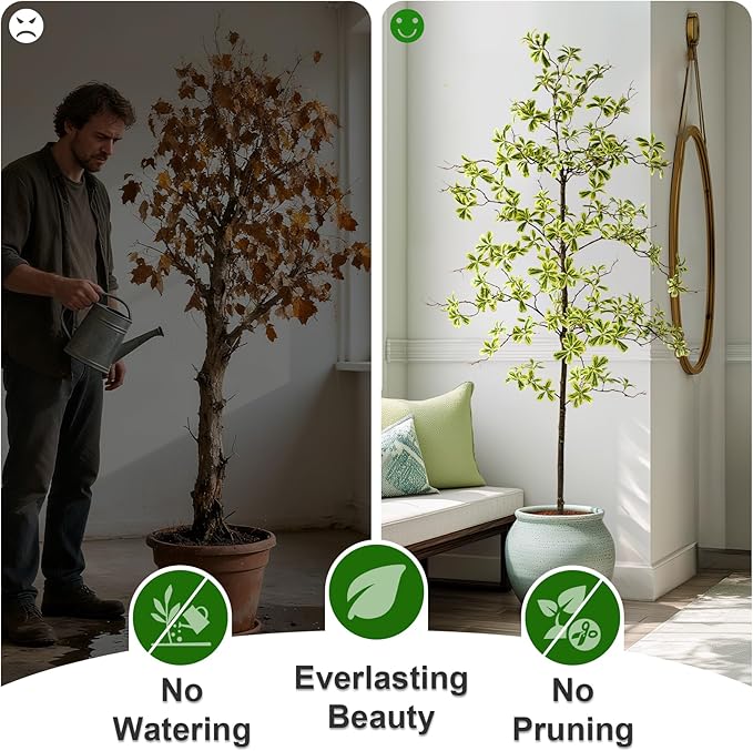 6FT Artificial Black Olive Tree Artificial Olive Plants, Tall Faux Olive Tree Faux Silk Plant Fake Plant Ultra-Realistic Silk Leaves & Natural Trunk Indoor Outdoor Use