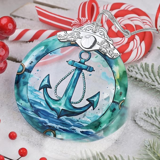 Christmas Ornaments - Stained Glass Decor - Christmas Tree Decorations - Gifts for Friends & Gift Exchange