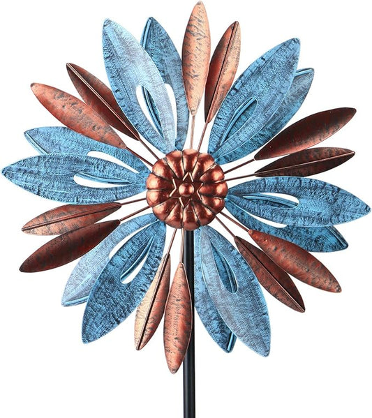 WONDER GARDEN Wind Spinners Outdoor - Metal Wind Spinner Windmill, Kinetic Wind Sculpture & Spinners for Yard Patio Lawn Decor