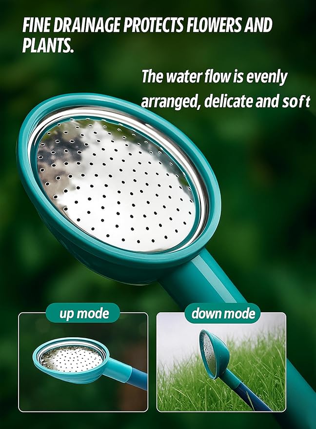 2 Gallon Watering Can for Indoor & Outdoor Plants, Large Capacity Long Spout with Ergonomic Non-Slip Handle, Durable Leak-Proof Plastic, Comfortable Grip, Ideal for Flowers, Vegetables, Houseplants