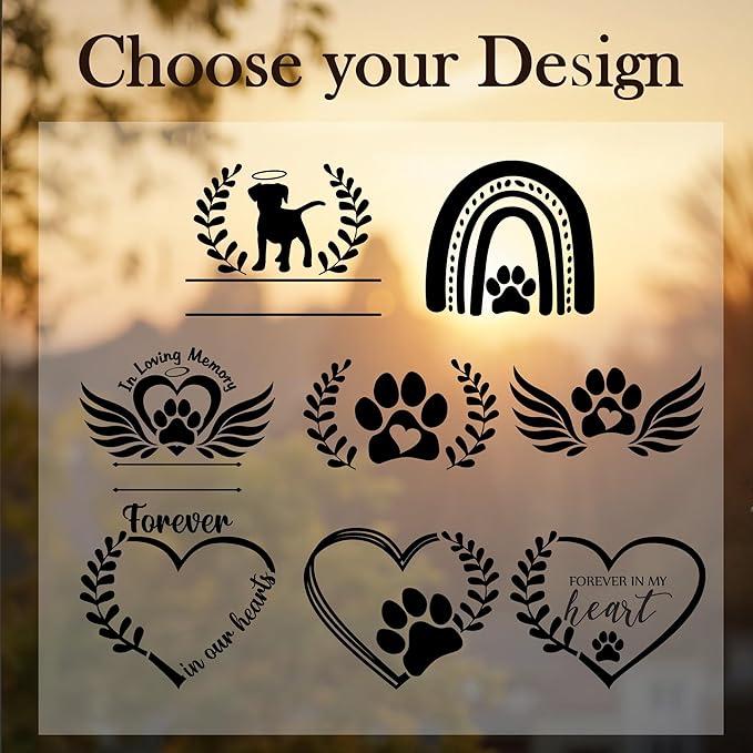 Personalized Pet Memorial Wind Chimes with Engraved Name, Custom Dog Wind Chimes Memorial Pet Loss Sympathy Gifts, Remembrance Chimes, Sympathy Gift for Dogs, Cats - Black