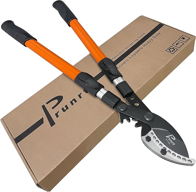 Loppers for Tree Trimming Heavy Duty, 26-40 Inch Handle Telescopic Tree Trimmer, Sync Drive Power Lever Pruner, 2 Inch Branch Cutter