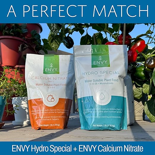 ENVY Hydro Special, Veggie and Herb Combo Kit, 3 Pound - Hydroponic Plant Fertilizer - for Indoor and Outdoor Plants, Professional Grade, Water Soluble, Made in USA