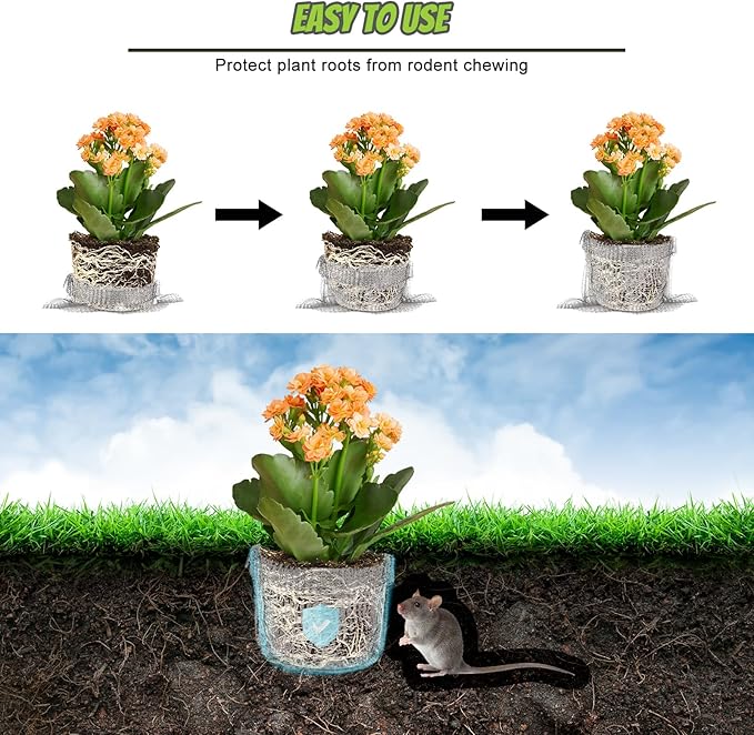 30 Pcs Root Guard Gopher Proof Stainless Wire Steel Baskets, 1 Gallon 3 Gallon 5 Gallon 10 Gallon Gophers Moles Voles Mesh Baskets Protect Plant Roots Tubers Trees Flowers Crops（Mix Size）