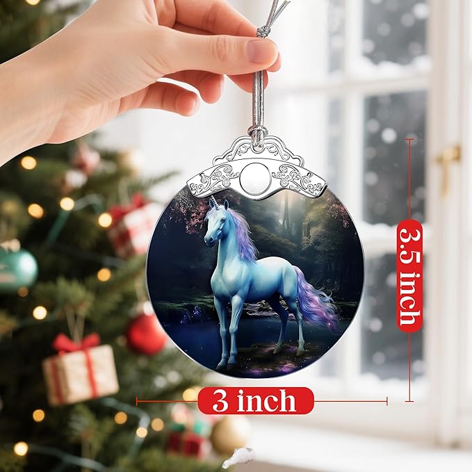 Unicorn Christmas Ornaments: Christmas Tree Ornaments, Holiday Decor for Unicorn Lover, Stocking Stuffers, Gift Ideas, Xmas Gifts & Gifts for Friends and Her