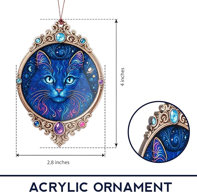 Funny Christmas ornaments 2025 cat ornaments - cat christmas ornament - cat ornaments for christmas tree - christmas ornament - cat christmas decor - cat lover gifts