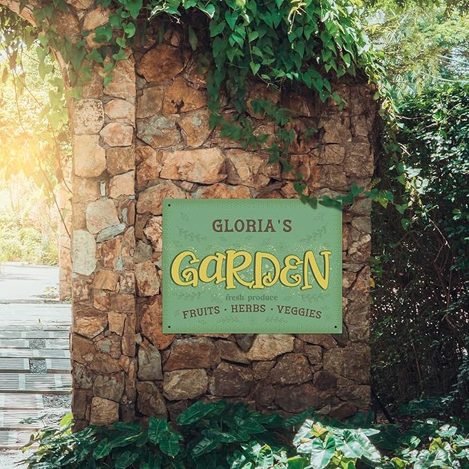 Custom Garden Signs, Christmas Holiday Season, Personalized Sign for Garden Decor Sign, 18x24 Inches, Rust Free .063 Aluminum, Fade Resistant, Made in USA by Sigo Signs