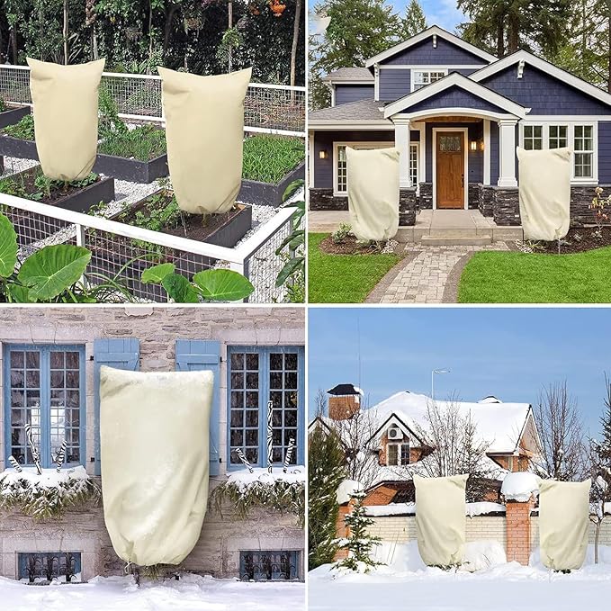 1-Piece Set,Winter Plant Covers Freeze Protection, 200 * 240inch,Frost Covers for Outdoor Plants, with Zipper and drawstringSuitable for Plants, Fruit Trees, shrubs, and Potted Plants
