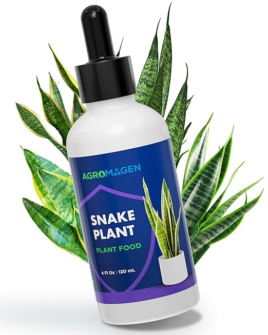 Plant Food with Essential Nutrients & Chelated Micronutrients, Liquid Fertilizer (4 fl.oz.) (Snake Plant)