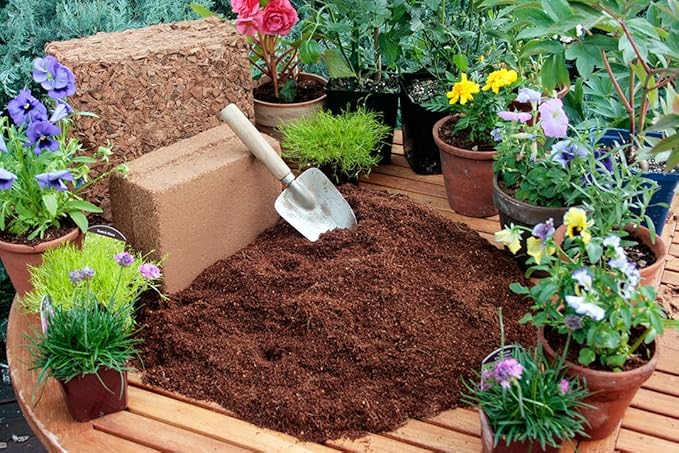 SuperMoss (23248) Coco Mulch, Mini Bale (0.6 ft3), Natural Brown