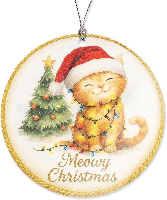 Funny Christmas ornaments 2025 cat ornaments - cat christmas ornament - cat ornaments for christmas tree - christmas ornament - cat christmas decor - cat lover gifts