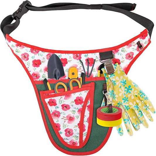 Garden Tool Belt for Women,Multi Pockets Garden Apron for Men,Gardening Tool Belt,Utility Belt Women,Tool Apron Organizer,Adjustable Belt