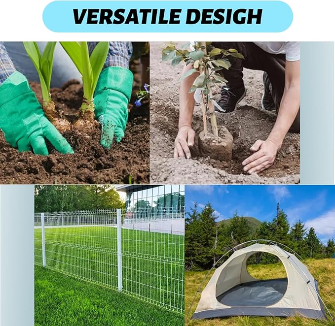 ERYTLLY Bulb Planter, Auger Spiral, Garden Planter Tool 4 Sets,Rapid Umbrella Hole Digger for Planting Bulb Seedlings Bedding Tulips, and Digging Weeds Roots