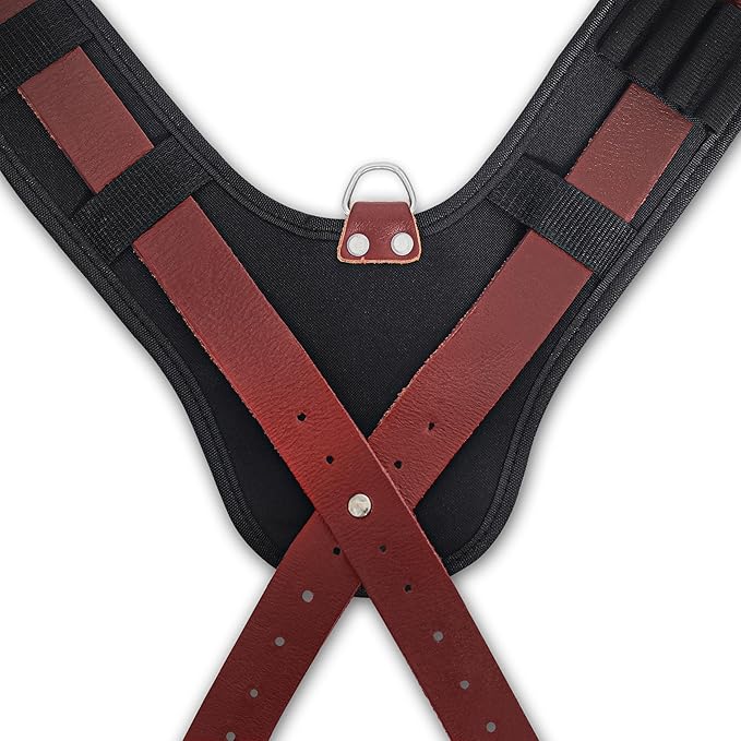 FUERI Tool Belt Suspenders for Men Heavy Duty Bags Construction Carpenter Tools Electricians Framers