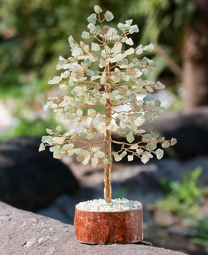 Crocon Green Jade Healing Crystals Tree Bonsai Desk Decor for Women Home Room Decor Spiritual Gift Meditation Crystals Room & Office Decor Cute House Warming Gifts for Women Mom Birthday her - 10"""