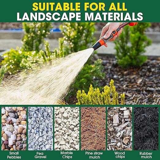 GloGlo 166OZ Mulch Glue for Landscaping Rock Glue No Dilution Needed Strong Adhesion of Rocks, Gravel & Mulch, Non-Toxic, Fast-Drying & Weather-Resistant Gravel Binder for Pebble, Pine Straw