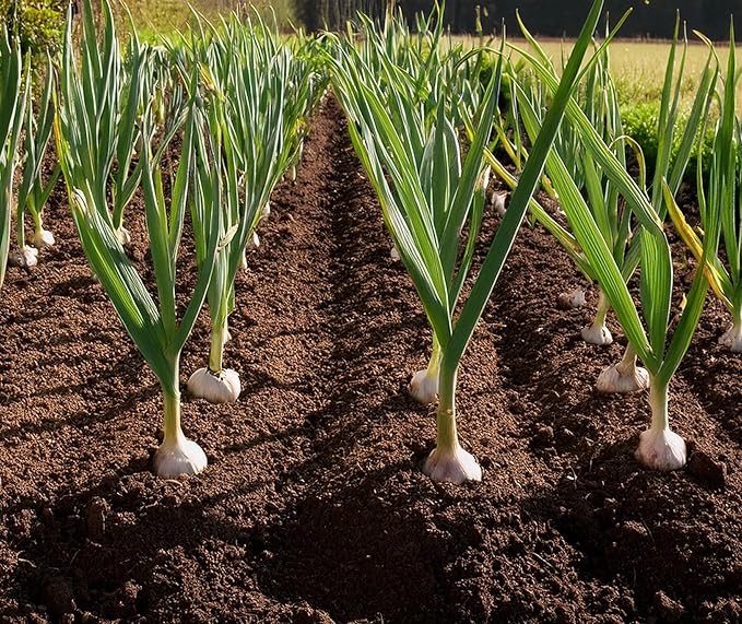 Softneck Garlic Bulbs for Planting - California Garlic to Grow at Home (12 Seed Bulbs)