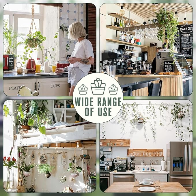 Fake Hanging Plant with Pot Small Artificial Hanging Potted Plants Indoor Decor Faux Greenery Hanging Vines for Wall Home Office Bathroom Kitchen Farmhouse Decoration