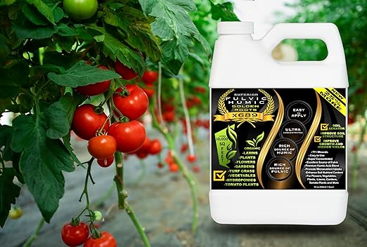 Humic Acid Liquid Aeration Lawn - Humic Acid & Fulvic Acid Liquid Concentrate - 10,000 sq ft - Organic Plant Food Enhancer for Lawn, Plants, Turf Grass & Garden Soil Treatment Conditioner & Aerator