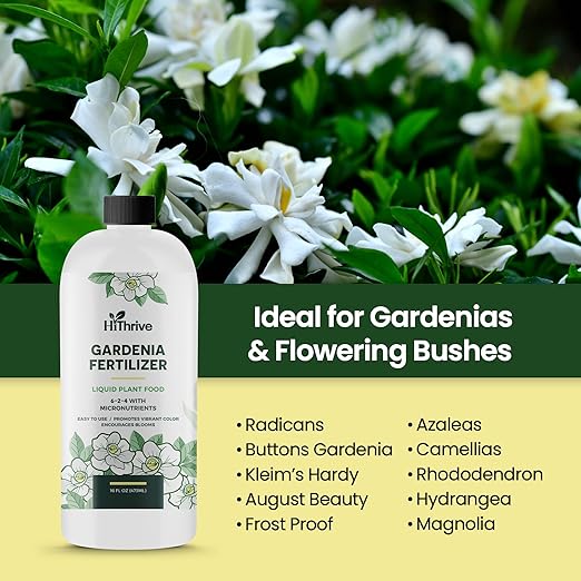 16oz Gardenia Fertilizer - Makes 96 Gallons of Indoor Plant Food for Gardenia Plants Live, Nutrient-Rich Outdoor & Indoor Plant Fertilizer, Flower Food for Vibrant Growth and Beautiful Blooms