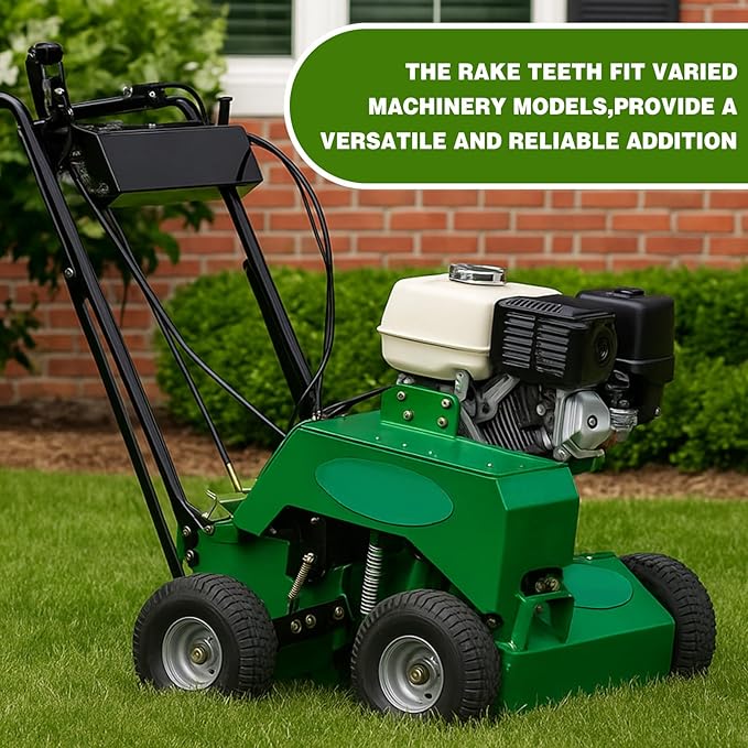 Zonon 104 Pcs 373-173 Rake Teeth Compatible with Bluebird 5001, 539005001 4 (L) x 1 (W) x 0.12 (T) Power Rake Tines Dethatcher Blades Compatible with Billy Goat for Lawn Mower Seeder Turf Machinery