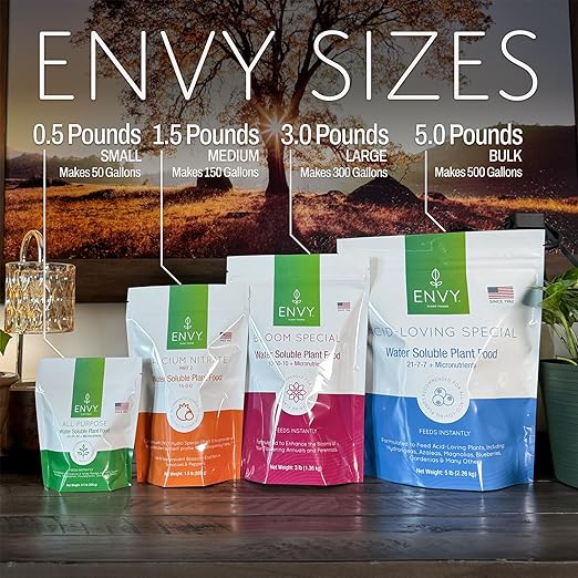 ENVY Hydro Special Plant Fertilizer, 3 Pound - for Indoor and Outdoor Plants, Professional Grade, Water Soluble, Made in USA - Part 1