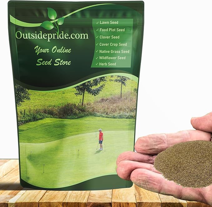 Outsidepride Pure Select Creeping Bent Grass Seed - 2 lbs. Premium Turf Grass for Putting Greens, Tees & Fairways, Dense & Fine-Textured Lawn Seed for Smooth, Professional-Quality Golf Greens & Lawns
